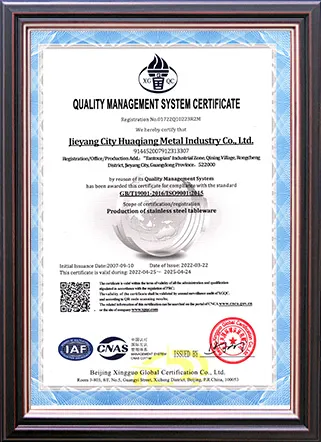 ISO9001-Zertifikat