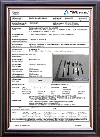 Korrosionsbeständigkeitstest