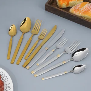mid east market stainless steel cutlery in modern luxury style stock with fast delivery time jieyang flatware set