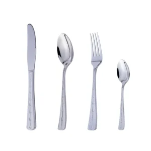 reusable stainless steel cutlery set knife fork spoon and teaspoon western tableware set