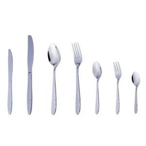 factory wholesale silver cutlery set stainless steel fork spoon knife teaspoon flatware set