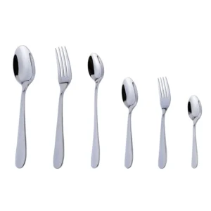 hot sell flatware fork knife spoon teaspoon 4pcs silver stainless steel cutlery set for restaurant hotel