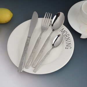 stainless steel cutlery set for wedding luxury style low moq spoon fork knife set