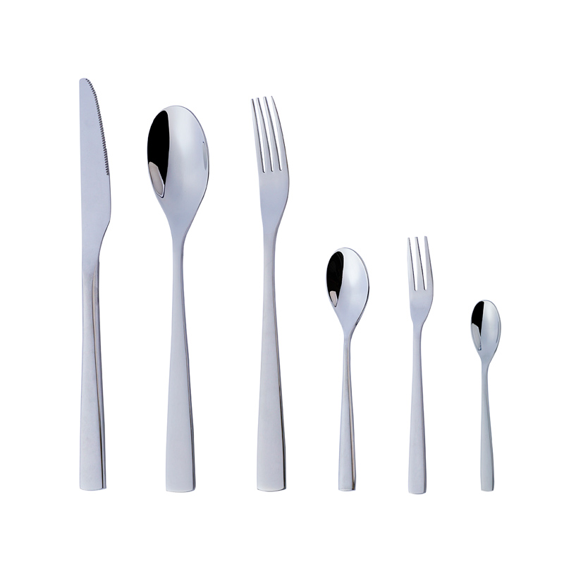 custom logo stainless steel flatware set laser engraved spoon fork knife bulk orders