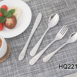 cartoon children cutlery set cute stainless steel bear knife fork spoon set for kids