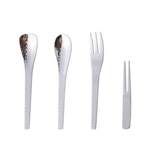tea spoons silver cake premium coffee stirring spoon fruit dessert fork square stainless steel spoon