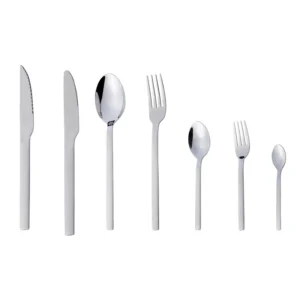 luxuriöses top choice home gut gebrauchtes tragbares silbernes wiederverwendbares besteck set steak spaghetti dinner set camping besteck set