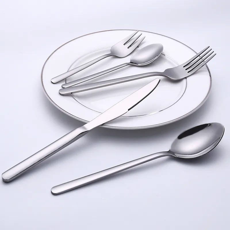 high quality camping stainless steel wedding cutlery sets luxury fancy spoon fork knife flatware sets
