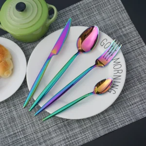 factory direct high quality flatware sets spoon fork knife teaspoon cutlery set stainless steel