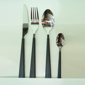 camping reisegeschirr edelstahlbesteck sets holz kunststoff griffe besteck gabel messer löffel besteck sets