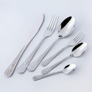 camping reisebesteck set tragbar edelstahl messer gabel löffel geschirr