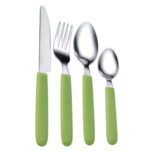 stainless steel tableware 24pcs spoon knife fork multi functions cutlery set with plastic handl (复制)