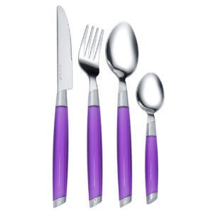 Großhandel Herstellung Messer Löffel Gabel Küche Restaurant Kunststoffgriff Besteck Set Edelstahl Besteck Set (复制)
