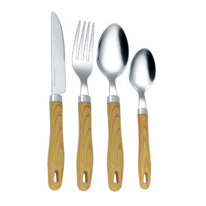 Großhandel Herstellung Messer Löffel Gabel Küche Restaurant Kunststoffgriff Besteck Set Edelstahl Besteck Set (复制) (复制)