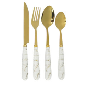 Großhandel Herstellung Messer Löffel Gabel Küche Restaurant Kunststoffgriff Besteck Set Edelstahl Besteck Set (复制)