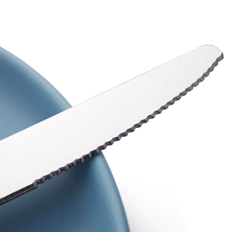 wholesale restaurant flatware 24pcs set silver dinner spoons forks and knife plastic handle besteck aus edelstahl (复制)