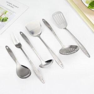 multifunctional stainless steel kitchenware set square handle with hanger hot sale in south america and africa