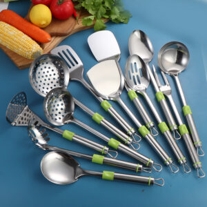 multifunctional stainless steel kitchenware set square handle with hanger hot sale in south america and africa (复制)