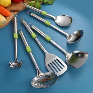 Multifunktionales Edelstahl-Geschirr-Set mit quadratischem Griff und Aufhänger Heißer Verkauf in Südamerika und Afrika (复制)