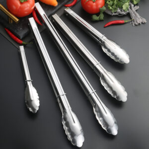 أواني المطبخ متعددة الوظائف أواني المطبخ مشبك طعام متعدد الوظائف ملقط شواء اللحم ملقط بوفيه طعام السلطة ملقط من الفولاذ المقاوم للصدأ (复)