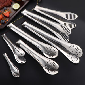 أواني المطبخ متعددة الوظائف أواني المطبخ مشبك طعام متعدد الوظائف ملقط شواء اللحم ملقط بوفيه طعام السلطة ملقط من الفولاذ المقاوم للصدأ (复)