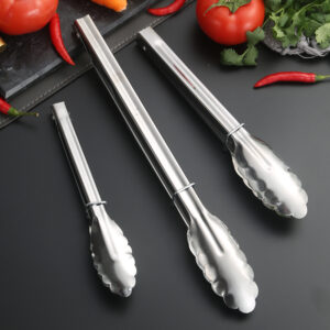 أواني المطبخ متعددة الوظائف أواني المطبخ مشبك طعام متعدد الوظائف ملقط شواء اللحم ملقط بوفيه طعام السلطة ملقط من الفولاذ المقاوم للصدأ (复)