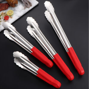 أواني مطبخ متعددة الوظائف مشبك طعام متعدد الوظائف ملقط شواء اللحم ملقط بوفيه طعام السلطة ملقط من الفولاذ المقاوم للصدأ