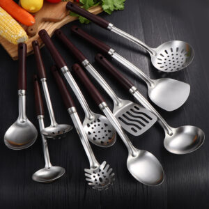 multifunctional stainless steel kitchenware set square handle with hanger hot sale in south america and africa (复制)