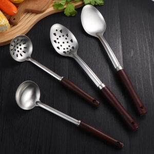 Multifunktionales Edelstahl-Geschirr-Set mit quadratischem Griff und Aufhänger Heißer Verkauf in Südamerika und Afrika (复制)